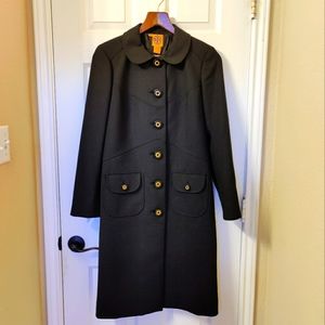 Tory Burch Women's Long Pea Coat Size 6 NWOT